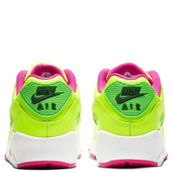 Air max 90 ltr. Volt/fire pink. Kids sneakers. - Picture 3 of 9